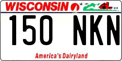 WI license plate 150NKN