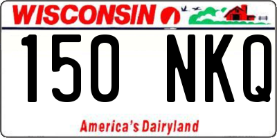 WI license plate 150NKQ