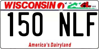 WI license plate 150NLF