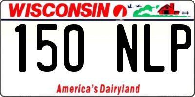 WI license plate 150NLP
