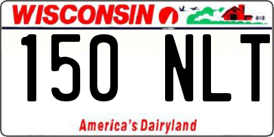 WI license plate 150NLT