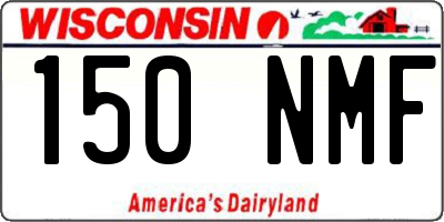 WI license plate 150NMF