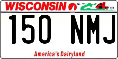 WI license plate 150NMJ