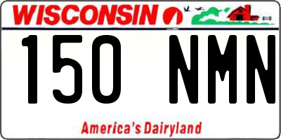 WI license plate 150NMN