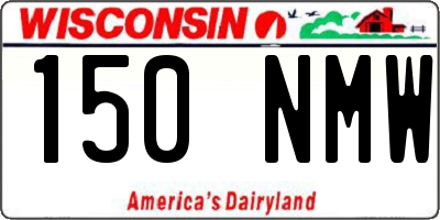 WI license plate 150NMW