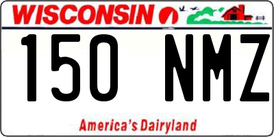 WI license plate 150NMZ