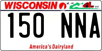 WI license plate 150NNA