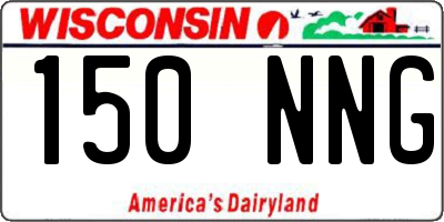 WI license plate 150NNG
