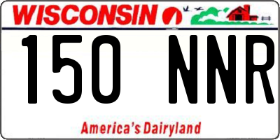 WI license plate 150NNR