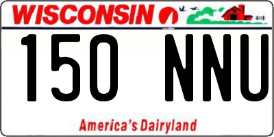 WI license plate 150NNU