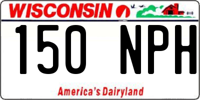 WI license plate 150NPH