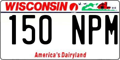 WI license plate 150NPM