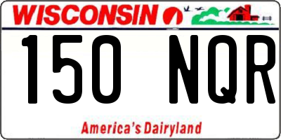WI license plate 150NQR