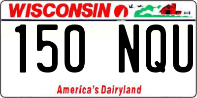 WI license plate 150NQU