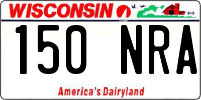 WI license plate 150NRA