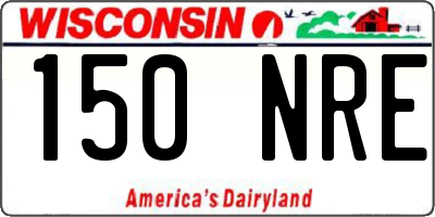 WI license plate 150NRE