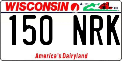 WI license plate 150NRK