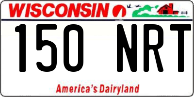 WI license plate 150NRT