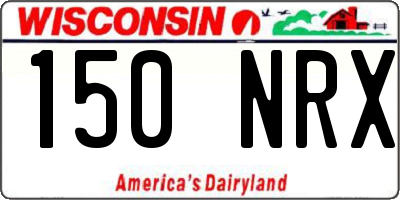 WI license plate 150NRX