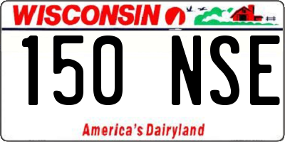 WI license plate 150NSE