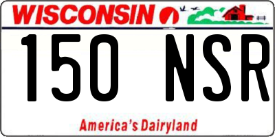 WI license plate 150NSR