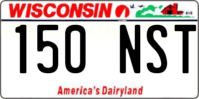 WI license plate 150NST