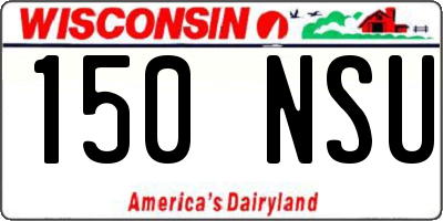WI license plate 150NSU