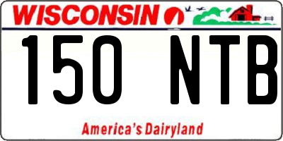 WI license plate 150NTB