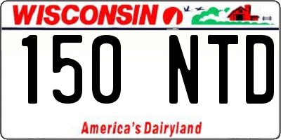 WI license plate 150NTD