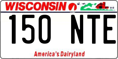 WI license plate 150NTE