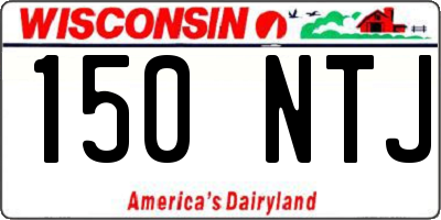 WI license plate 150NTJ