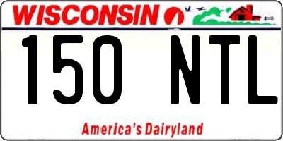 WI license plate 150NTL