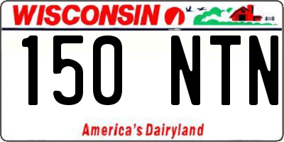 WI license plate 150NTN