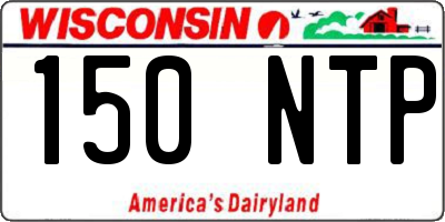 WI license plate 150NTP