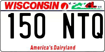 WI license plate 150NTQ