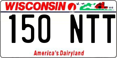 WI license plate 150NTT