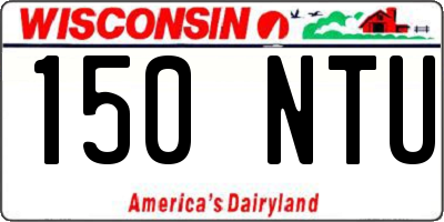 WI license plate 150NTU