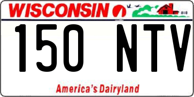 WI license plate 150NTV
