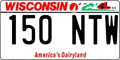 WI license plate 150NTW