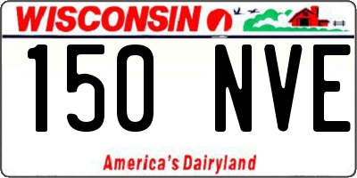 WI license plate 150NVE