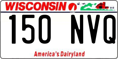 WI license plate 150NVQ