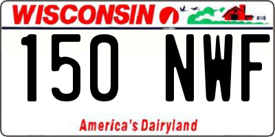 WI license plate 150NWF