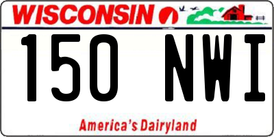 WI license plate 150NWI