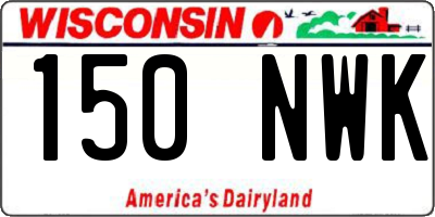 WI license plate 150NWK
