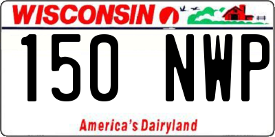 WI license plate 150NWP