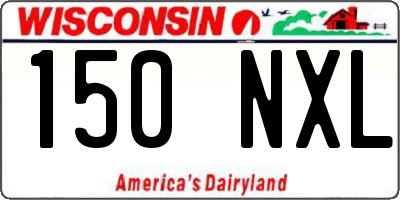WI license plate 150NXL