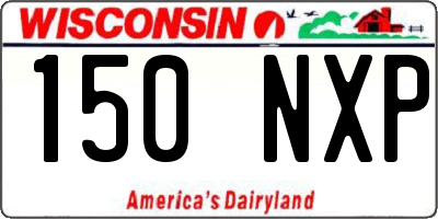 WI license plate 150NXP