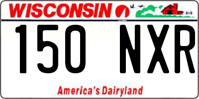 WI license plate 150NXR