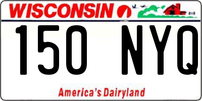 WI license plate 150NYQ