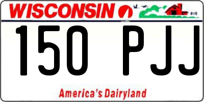 WI license plate 150PJJ